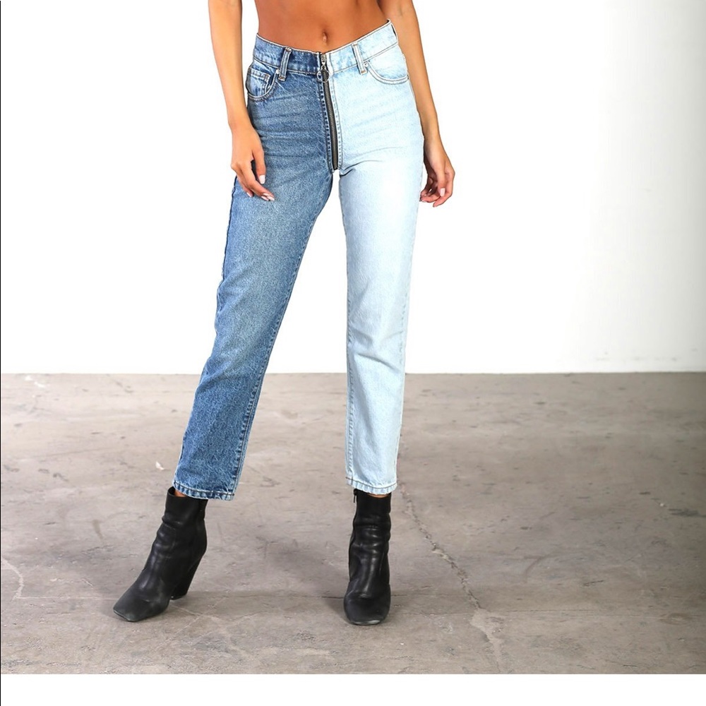 Revice denim yin yang crop